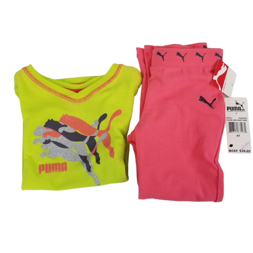 Puma Logo Shirt & Pant Bundle NWT